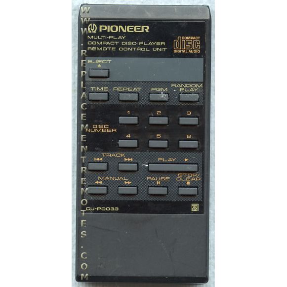 Pioneer CUPD033 CD Remote Control