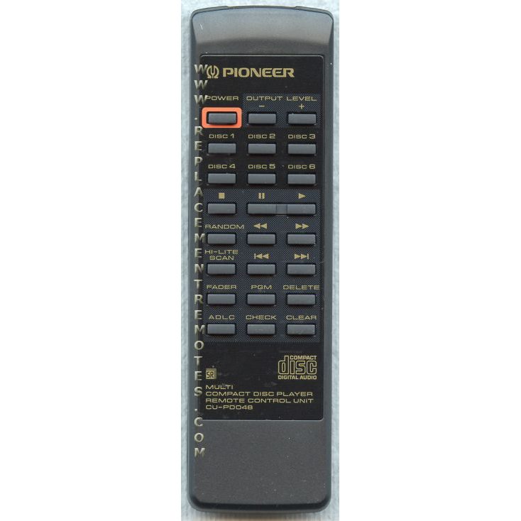 Pioneer CUPD048 CD Remote Control