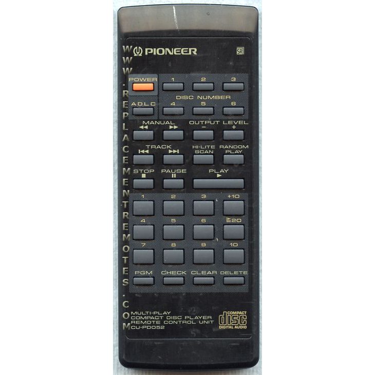 Pioneer CUPD052 CD Remote Control