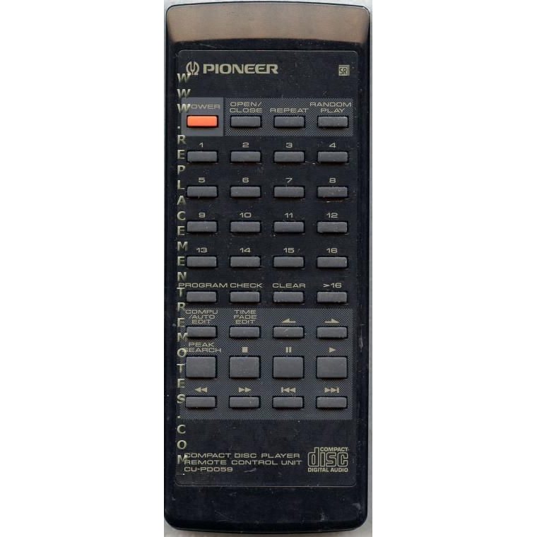 Pioneer CUPD059 CD Remote Control