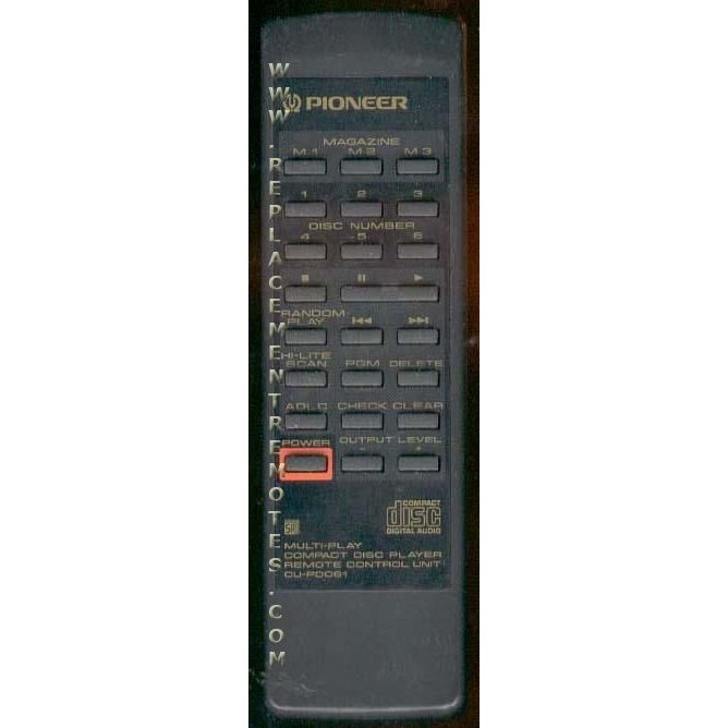 Pioneer CUPD061 CD Remote Control