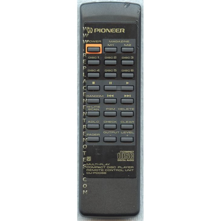 Pioneer CUPD066 CD Remote Control