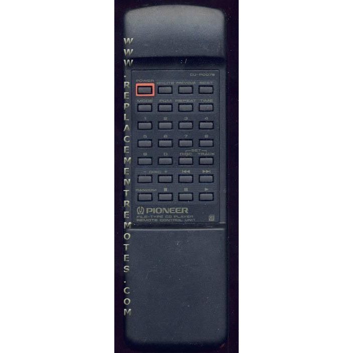 Pioneer CUPD078 Receiver Remote Control