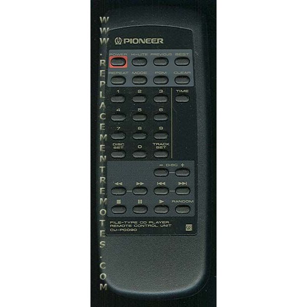 Pioneer CUPD090 CD Remote Control