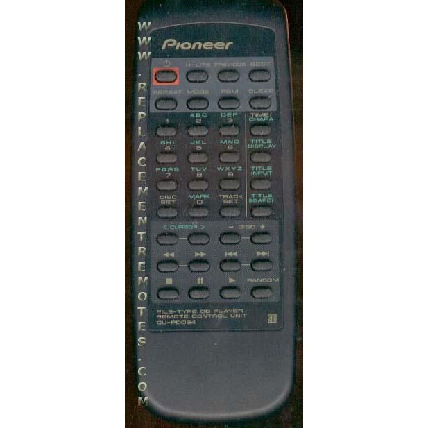 Pioneer CUPD094 Receiver Remote Control