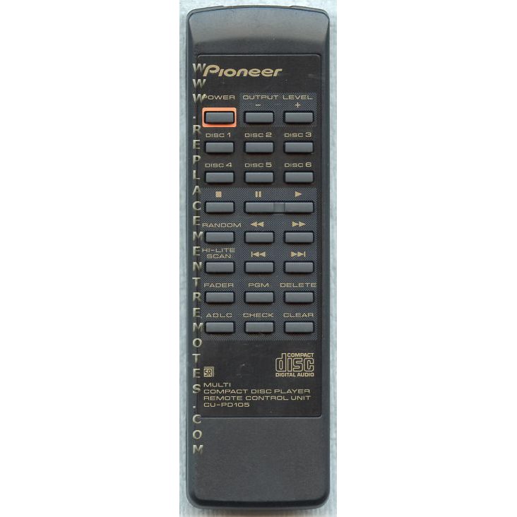 Pioneer CUPD105 CD Remote Control