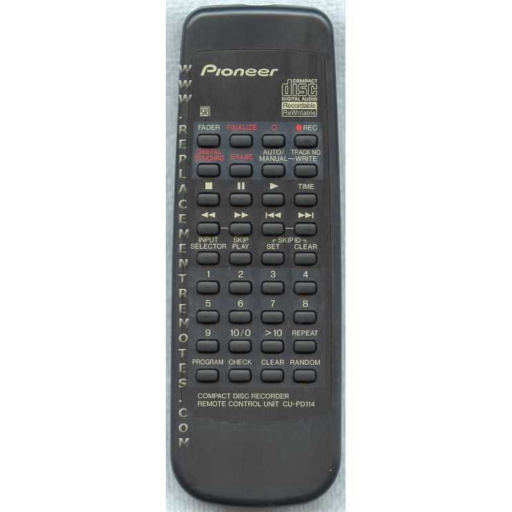 Pioneer CUPD114 CD Remote Control