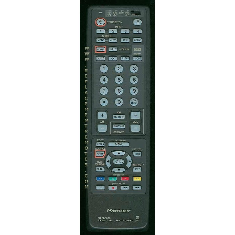 Pioneer CUPDP008 CD Remote Control