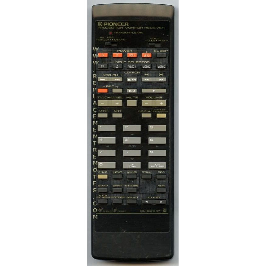 Pioneer CUSD047 Receiver Remote Control