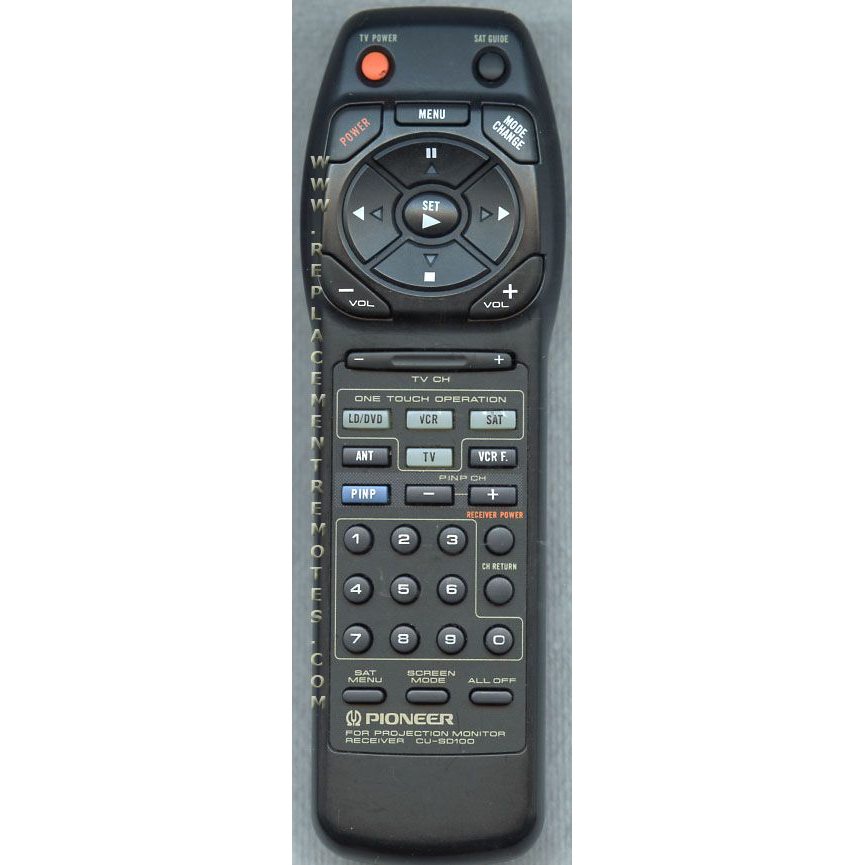 Pioneer CUSD100 Receiver Remote Control