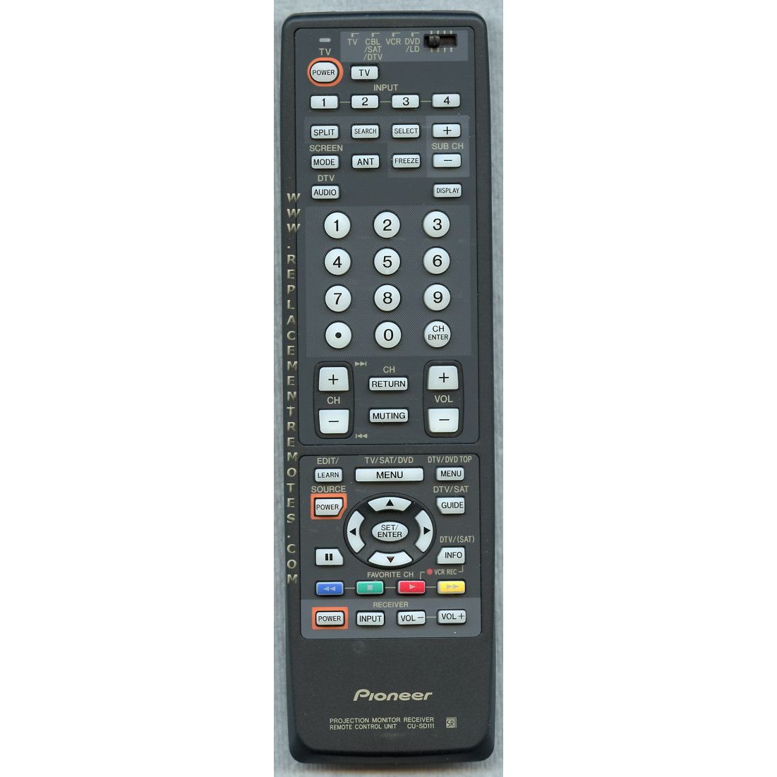 Pioneer CUSD111 Audio Remote Control