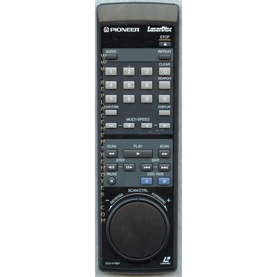 Pioneer CUV151 Laser Disc Remote Control