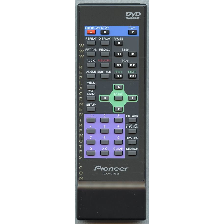 Pioneer CUV162 DVD Remote Control