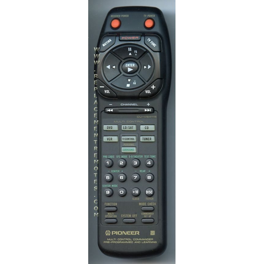 Pioneer CUVSX115 Audio Remote Control