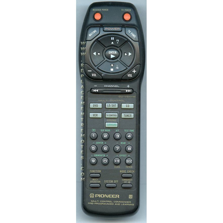 Pioneer CUVSX116 Receiver Remote Control