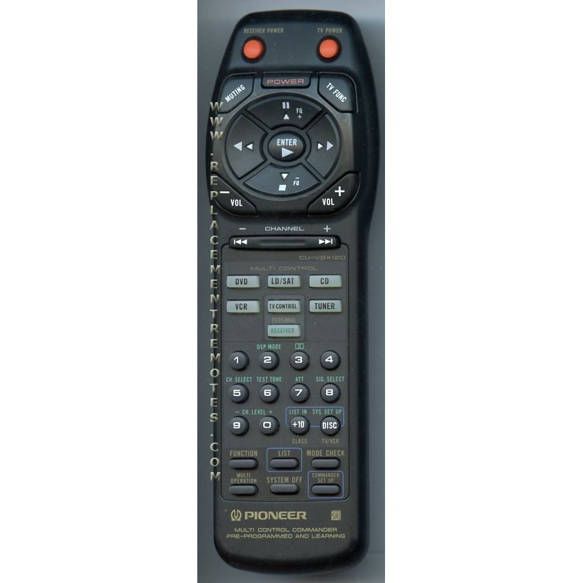 Pioneer CUVSX120 Receiver Remote Control