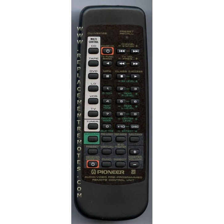 Pioneer CUVSX126 Audio Remote Control