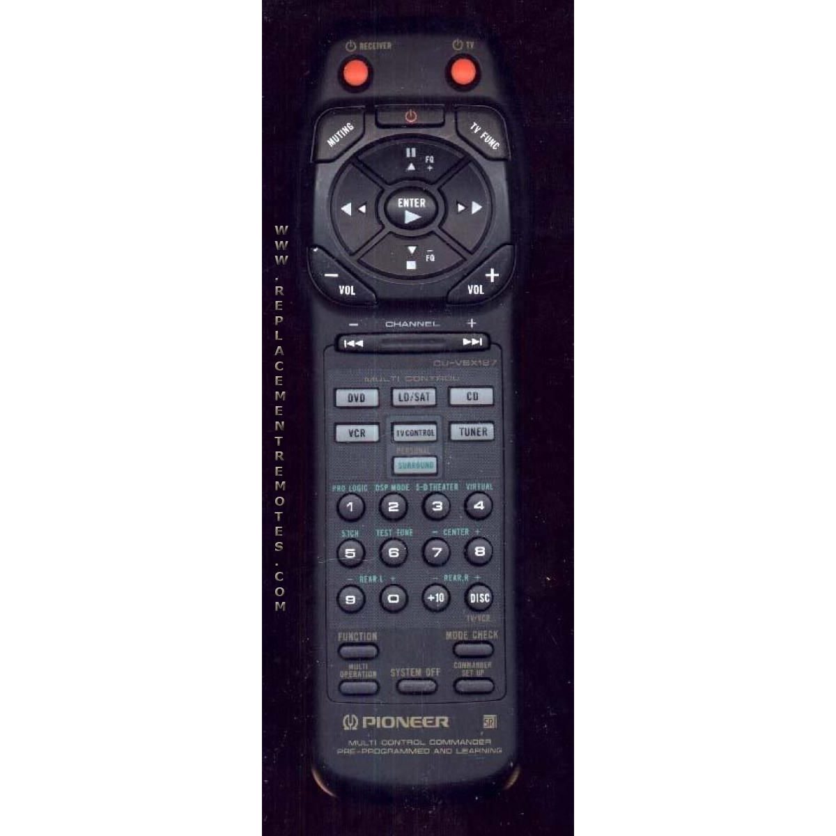 Pioneer CUVSX127 Receiver Remote Control