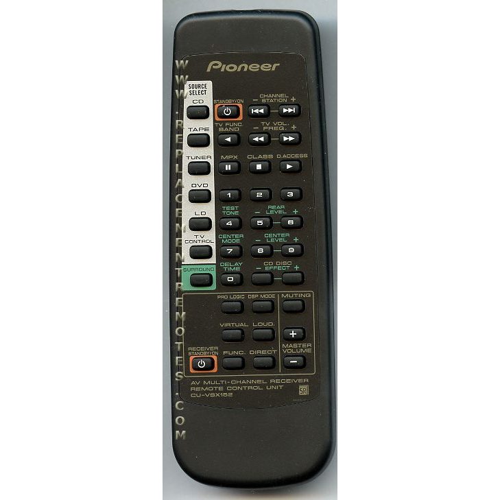 Pioneer CUVSX152 Receiver Remote Control