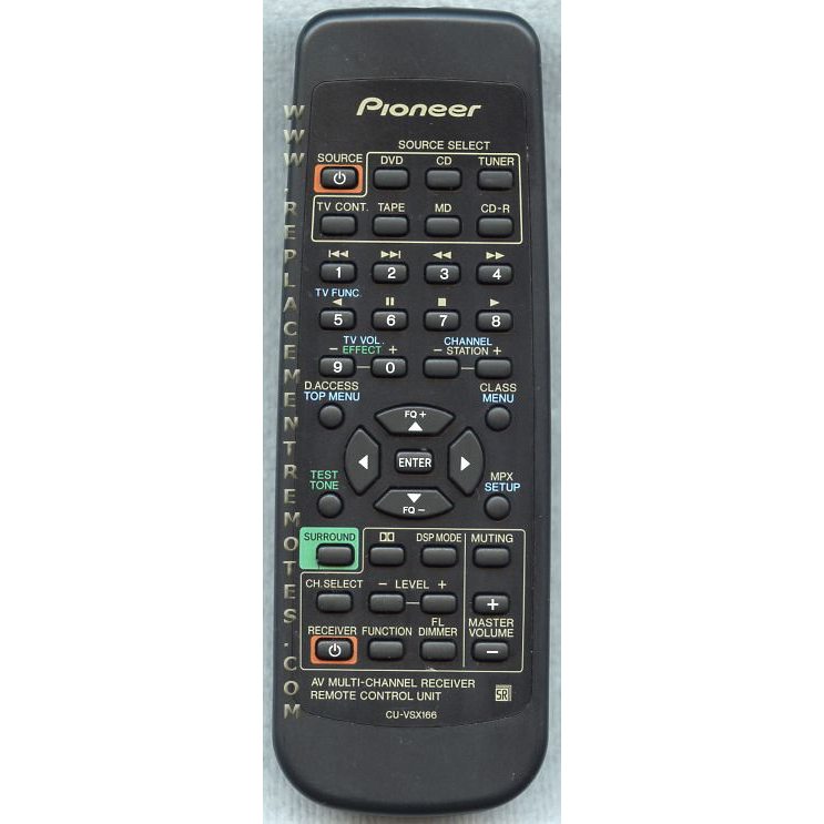 Pioneer CUVSX166 Receiver Remote Control