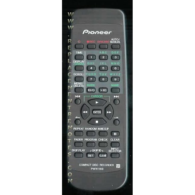 Pioneer PWW1169 Audio Remote Control