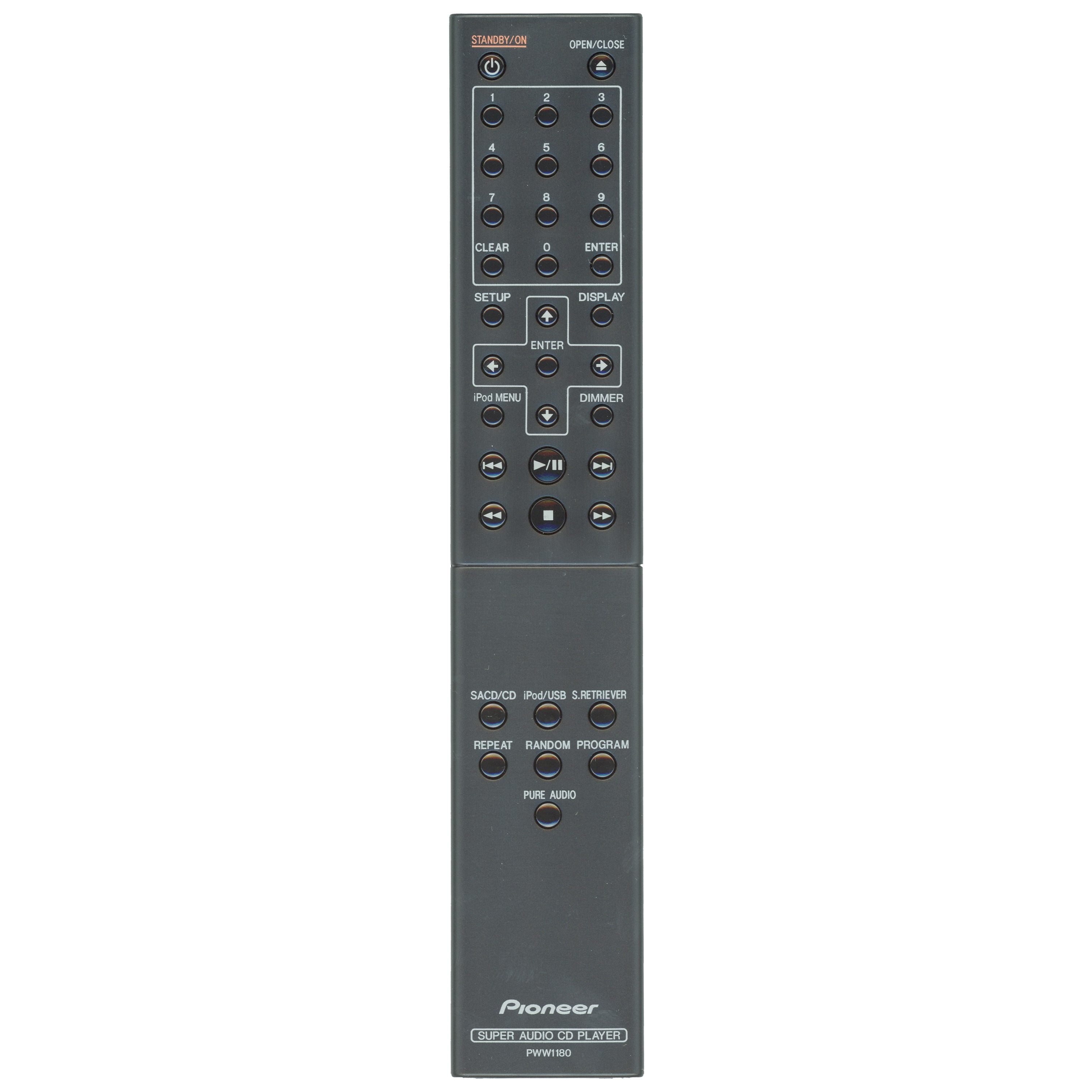 Pioneer PWW1180 CD Remote Control