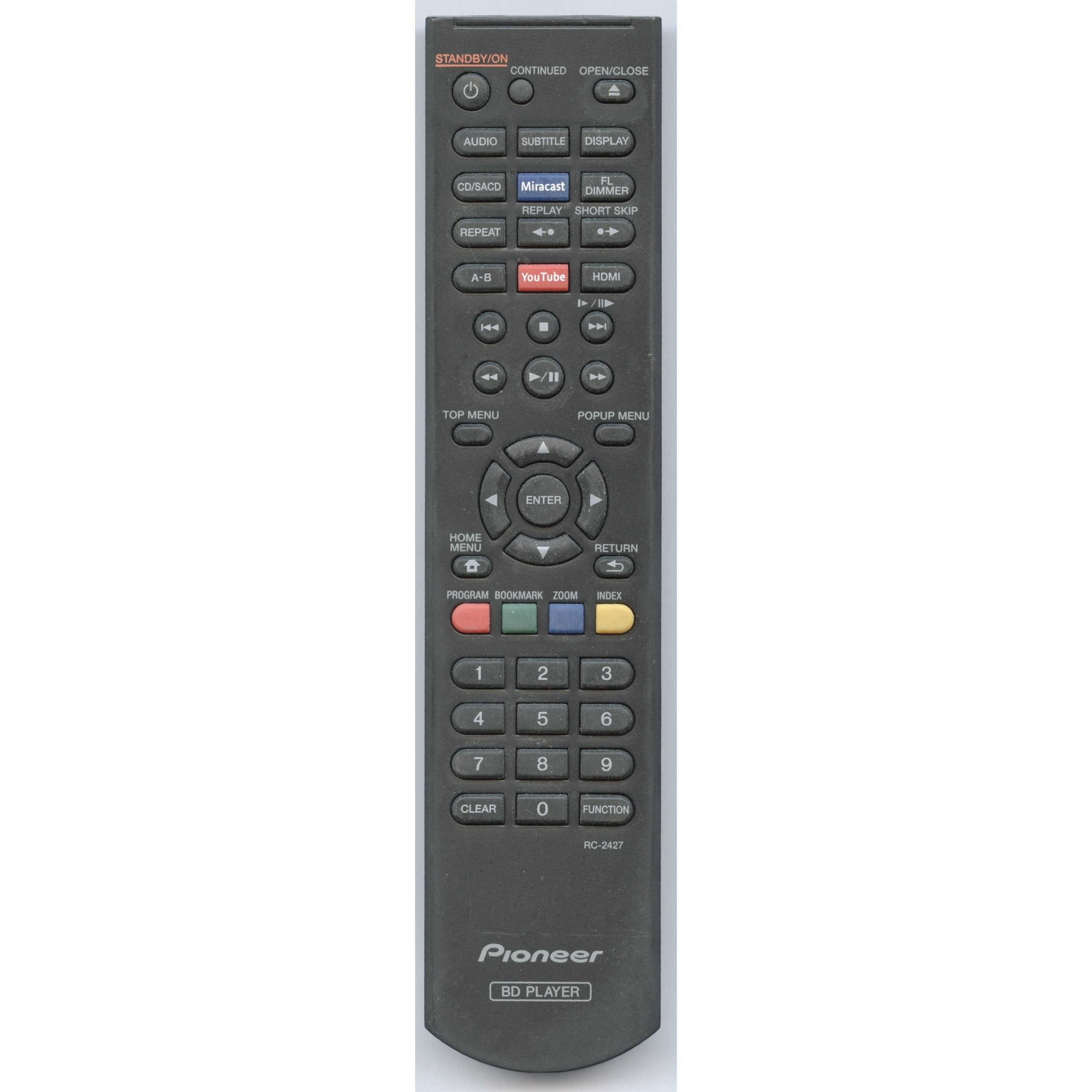 Pioneer RC2427 Blu-ray Remote Control