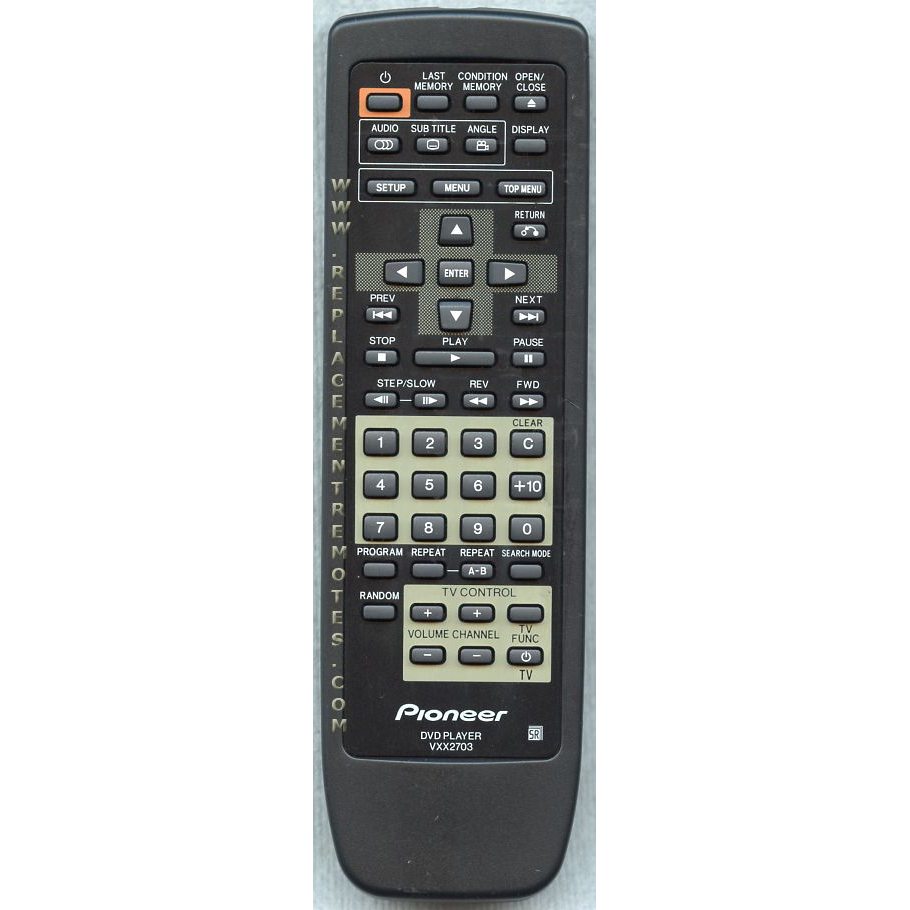 Pioneer VXX2703 DVD Remote Control