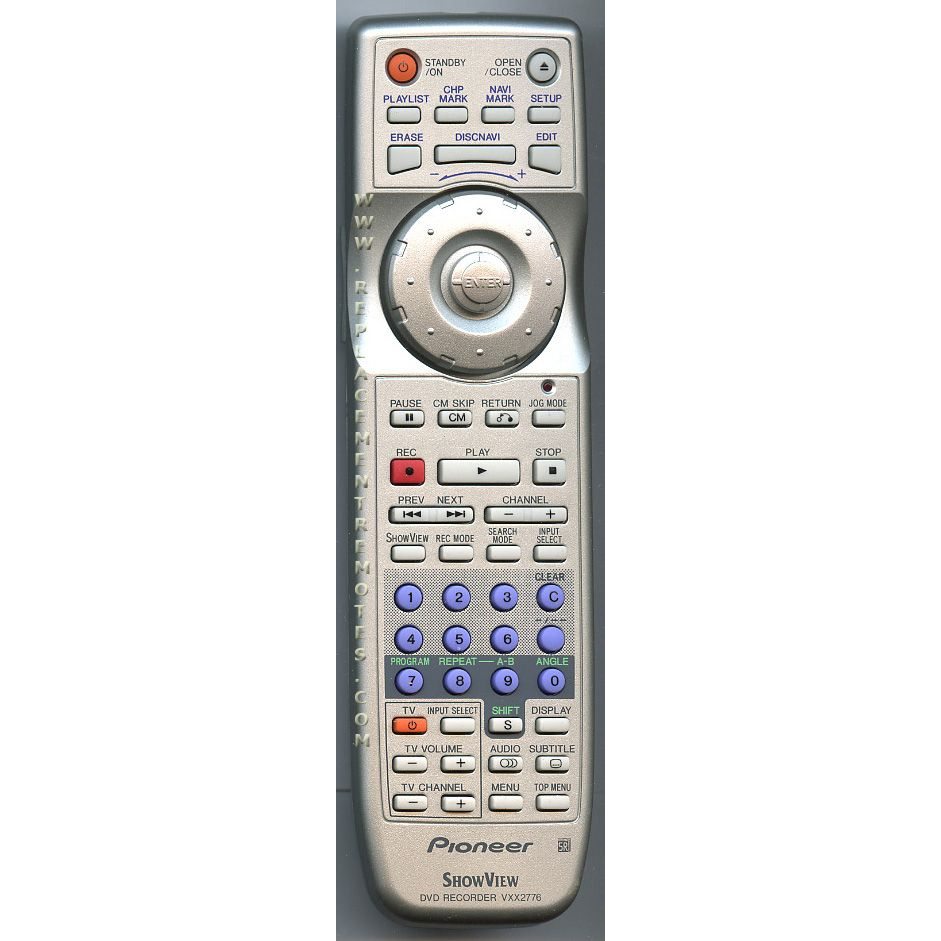 Pioneer VXX2776 DVDR Remote Control