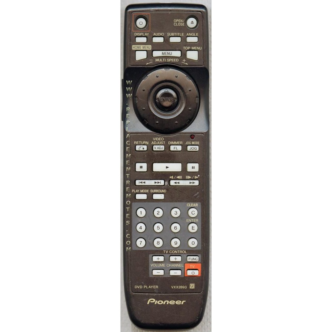 Pioneer VXX2893 DVD Remote Control