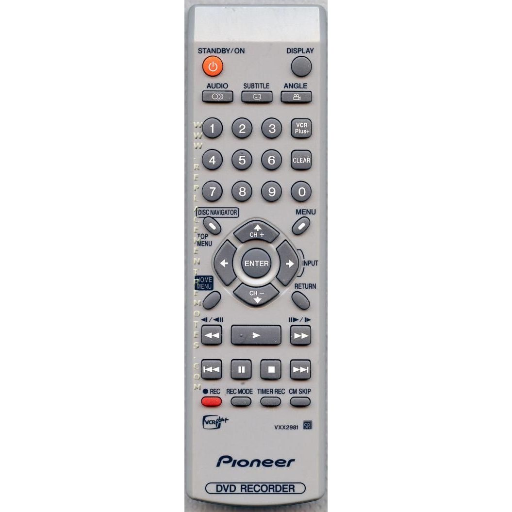 Pioneer VXX2981 DVDR Remote Control