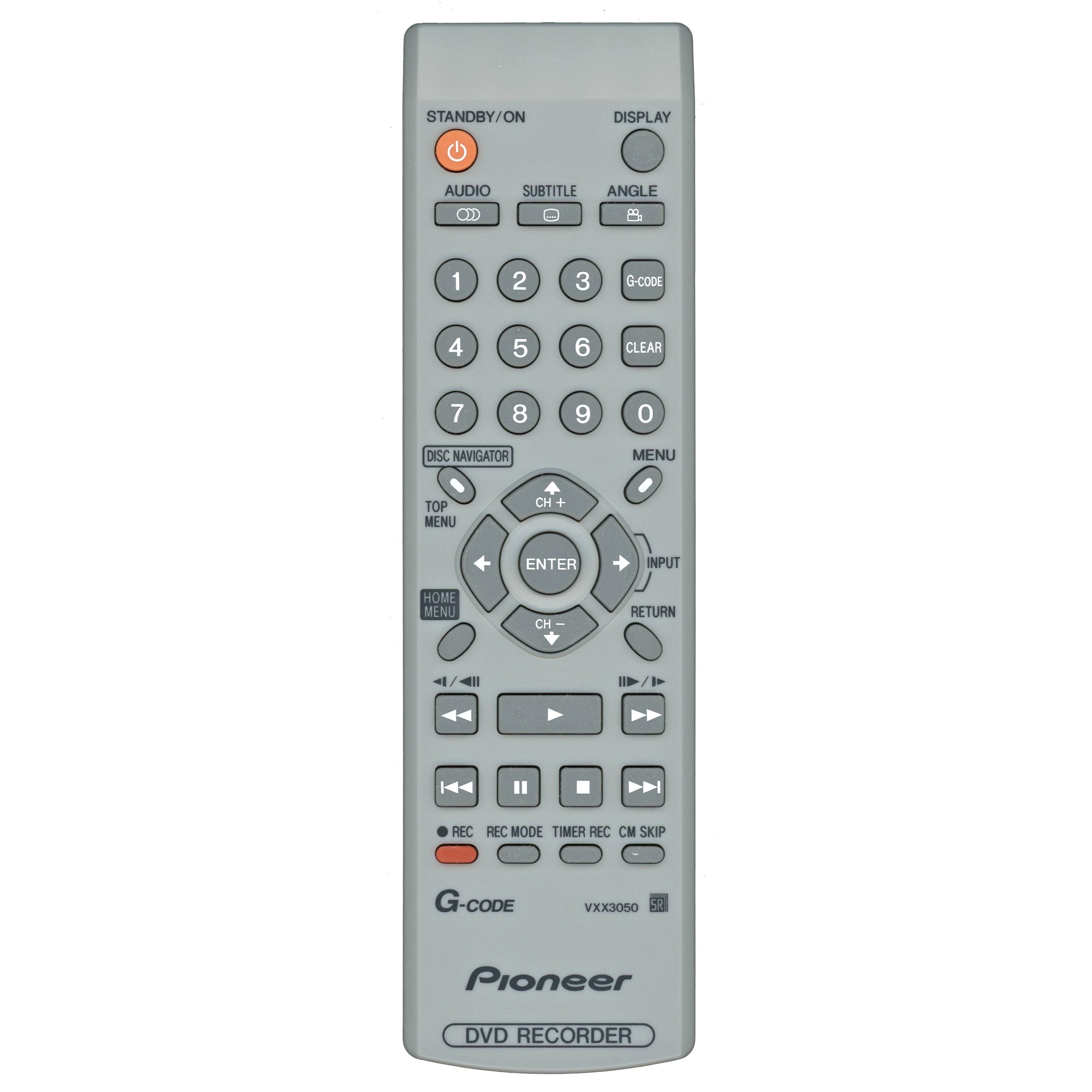 Pioneer VXX3050 DVDR Remote Control