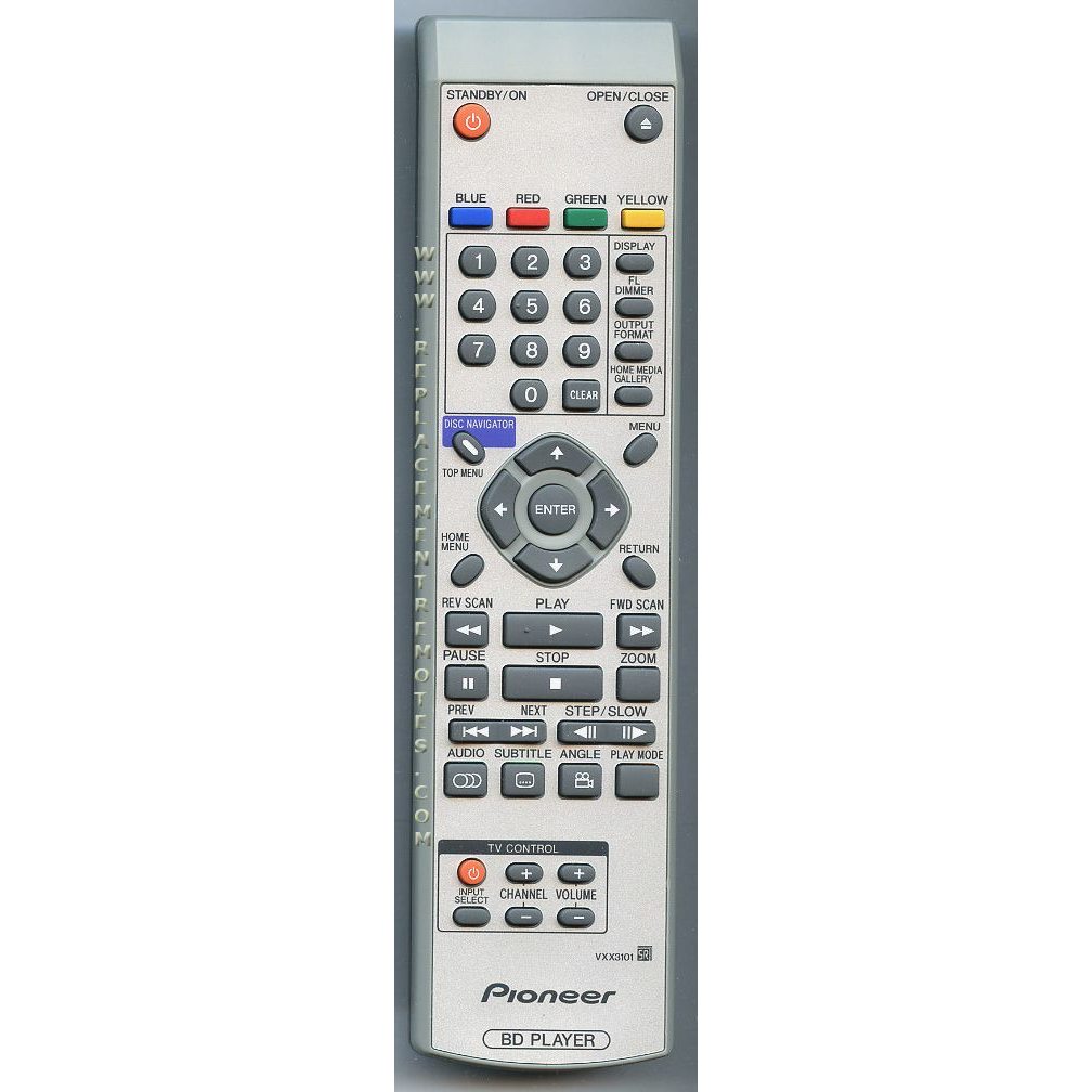 Pioneer VXX3101 Blu-ray Remote Control