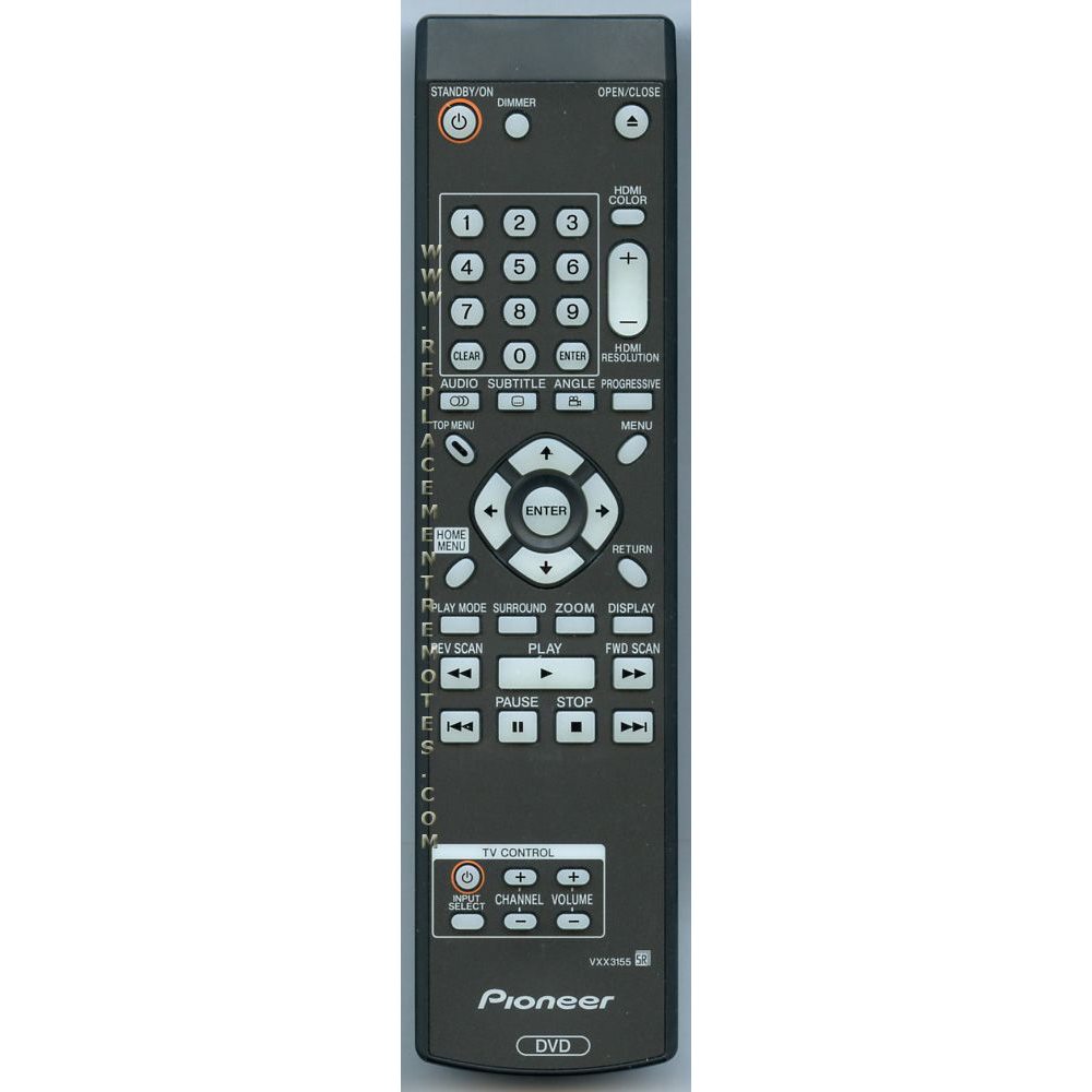 Pioneer VXX3155 DVD Remote Control