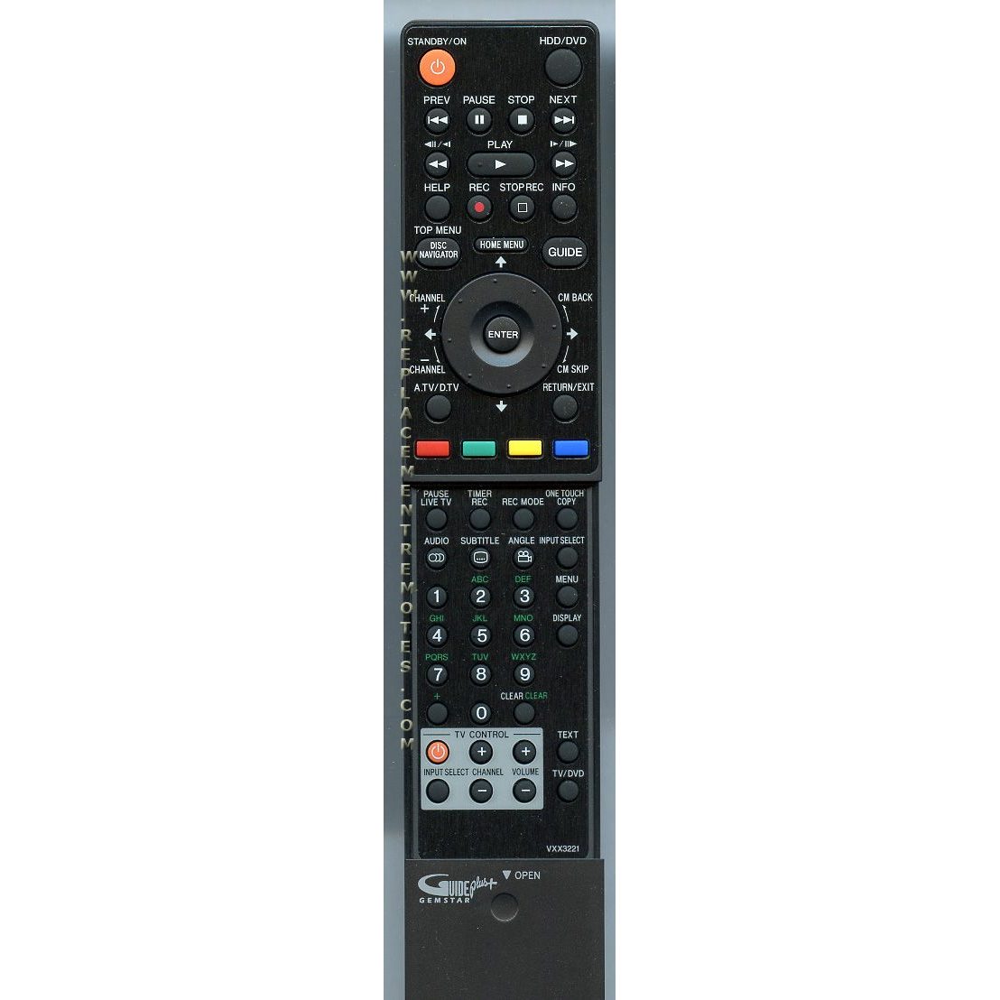 Pioneer VXX3221 DVDR Remote Control