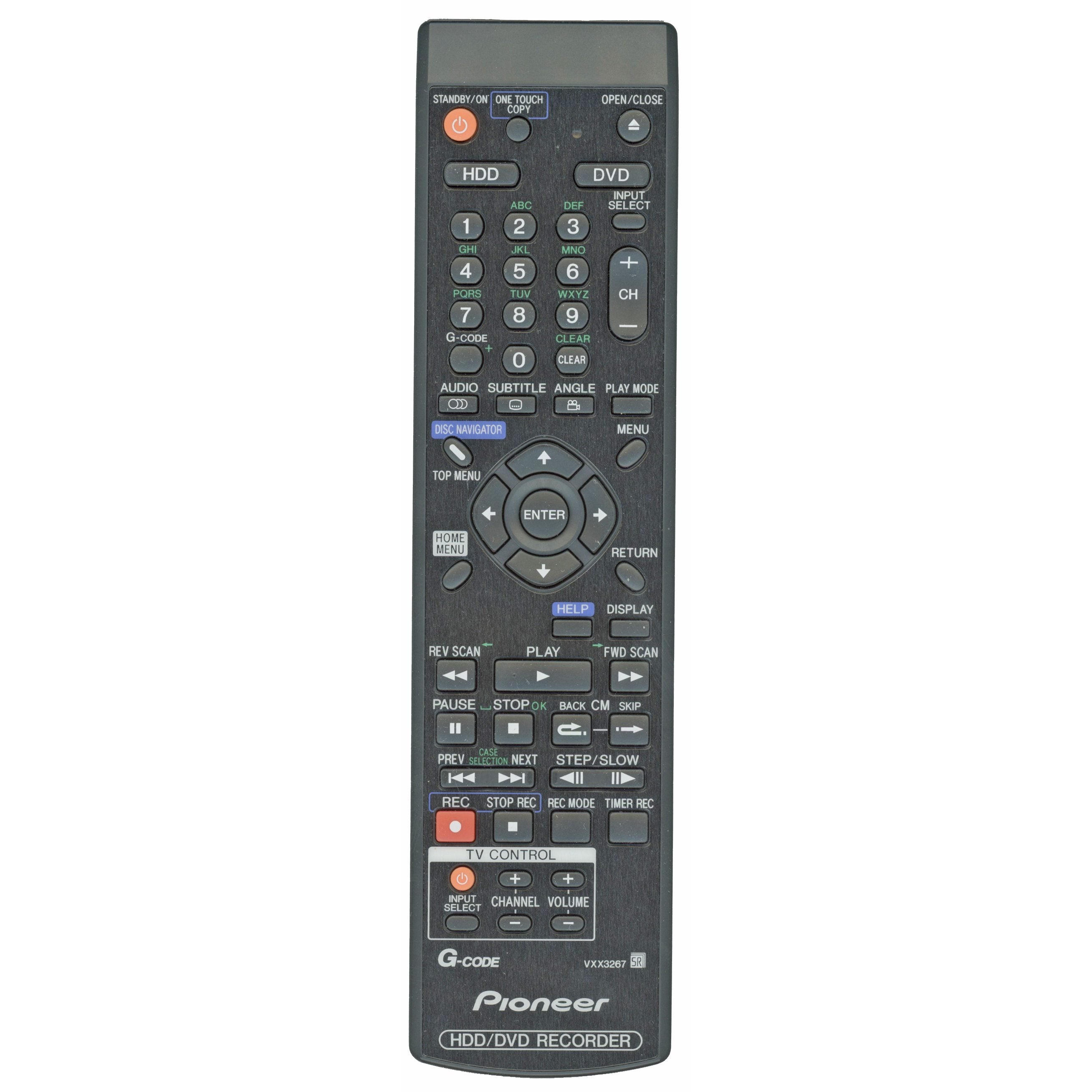 Pioneer VXX3267 DVDR Remote Control