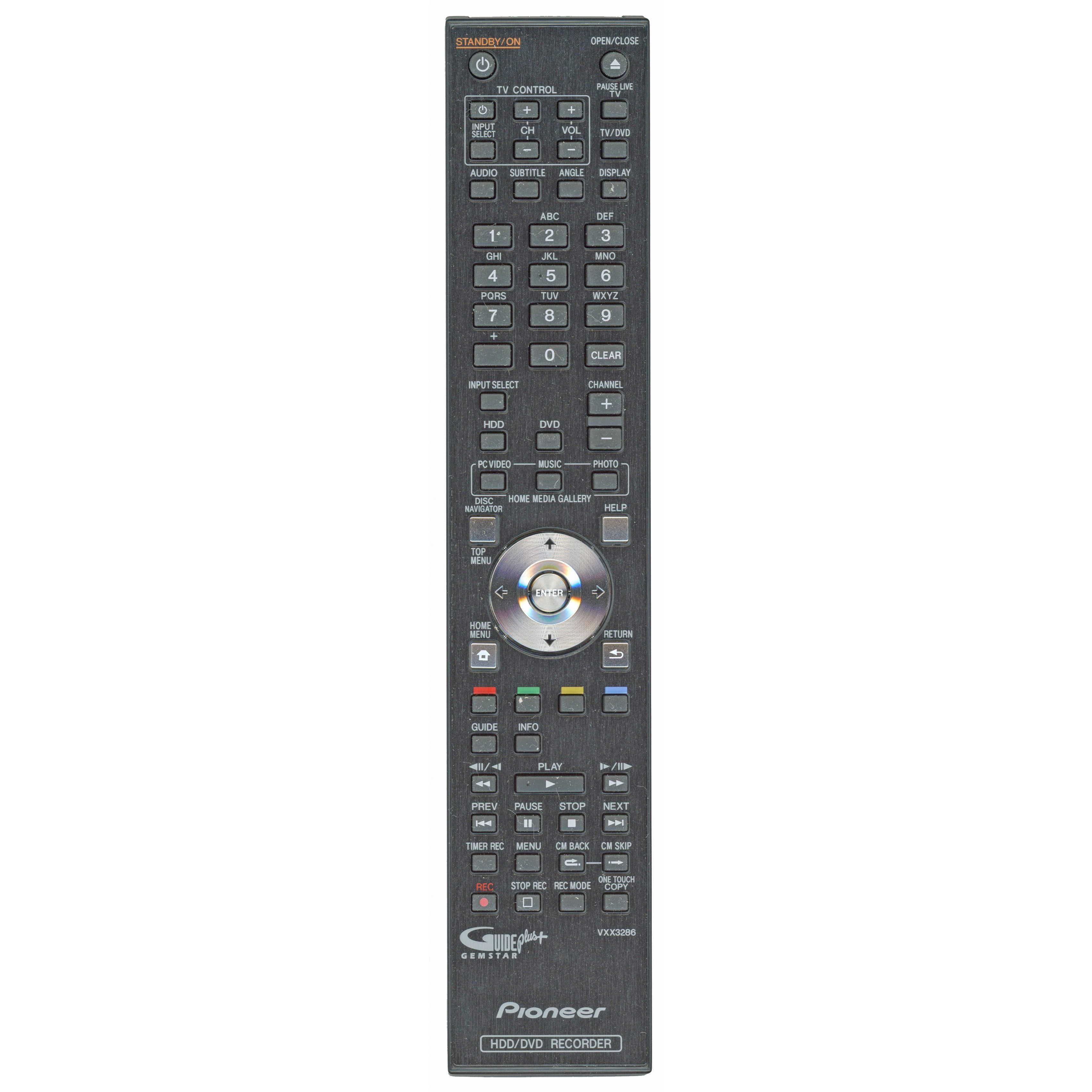 Pioneer VXX3286 DVDR Remote Control