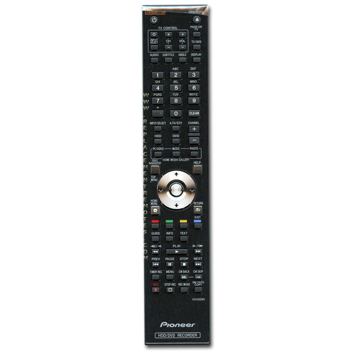 Pioneer VXX3290 DVDR Remote Control