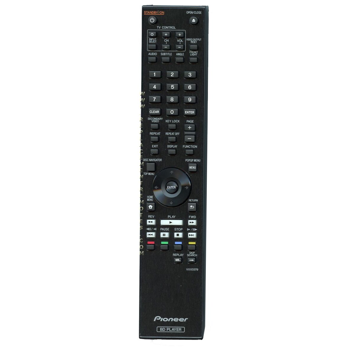 Pioneer VXX3379 Blu-ray Remote Control