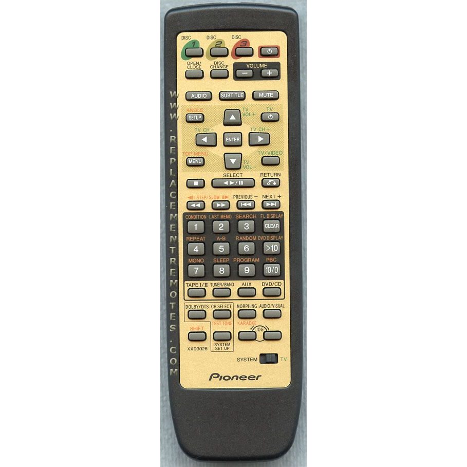 Pioneer XXD3026 CD Remote Control