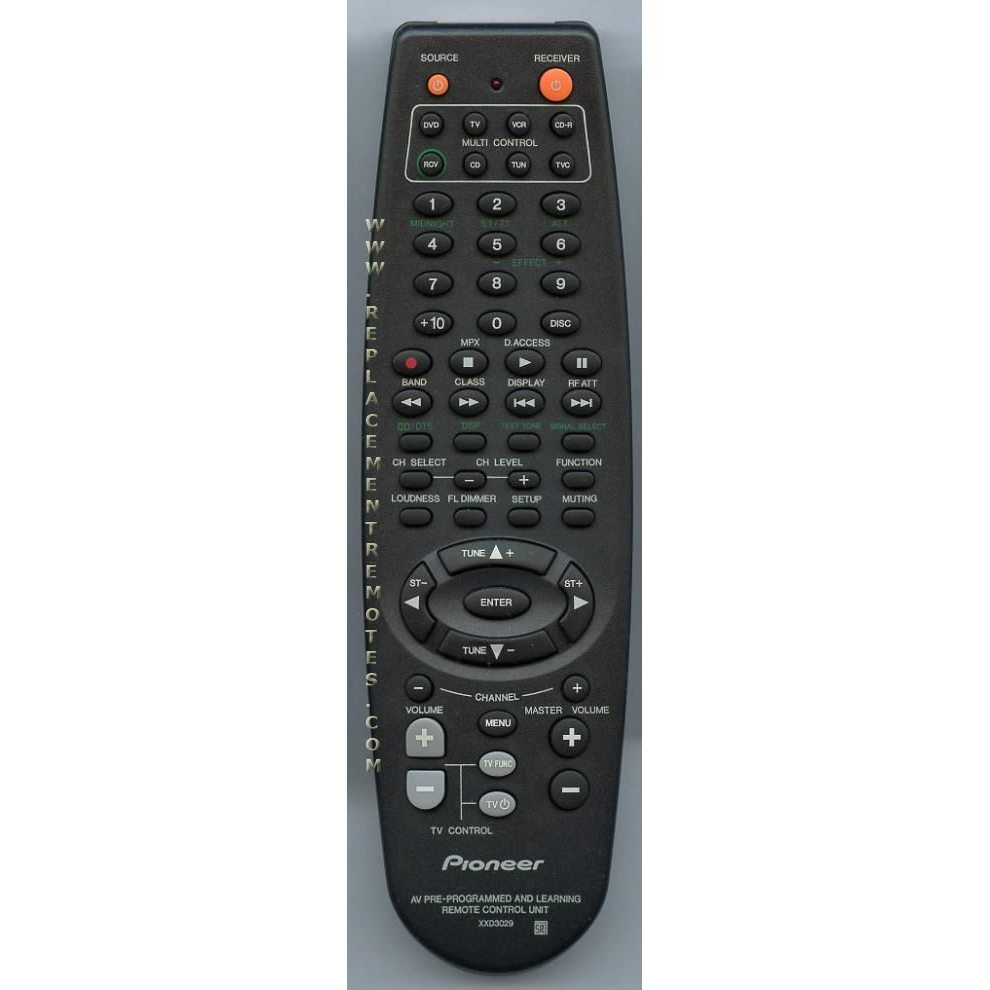 Pioneer XXD3029 Receiver Remote Control