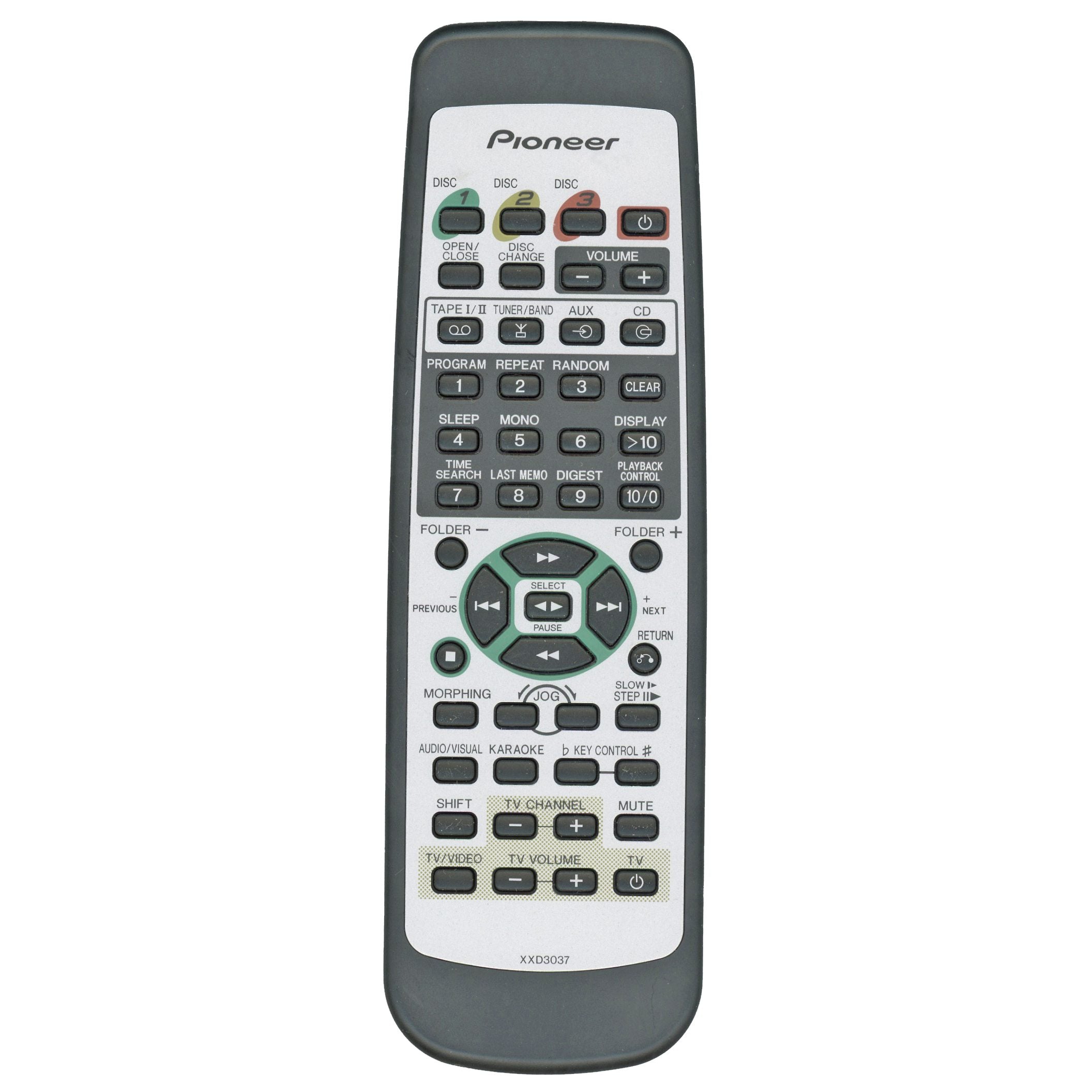 Pioneer XXD3037 Receiver Remote Control