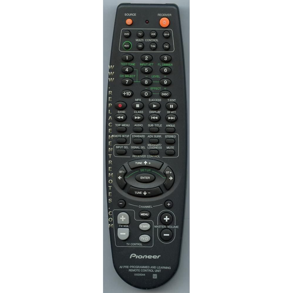 Pioneer XXD3044 Receiver Remote Control