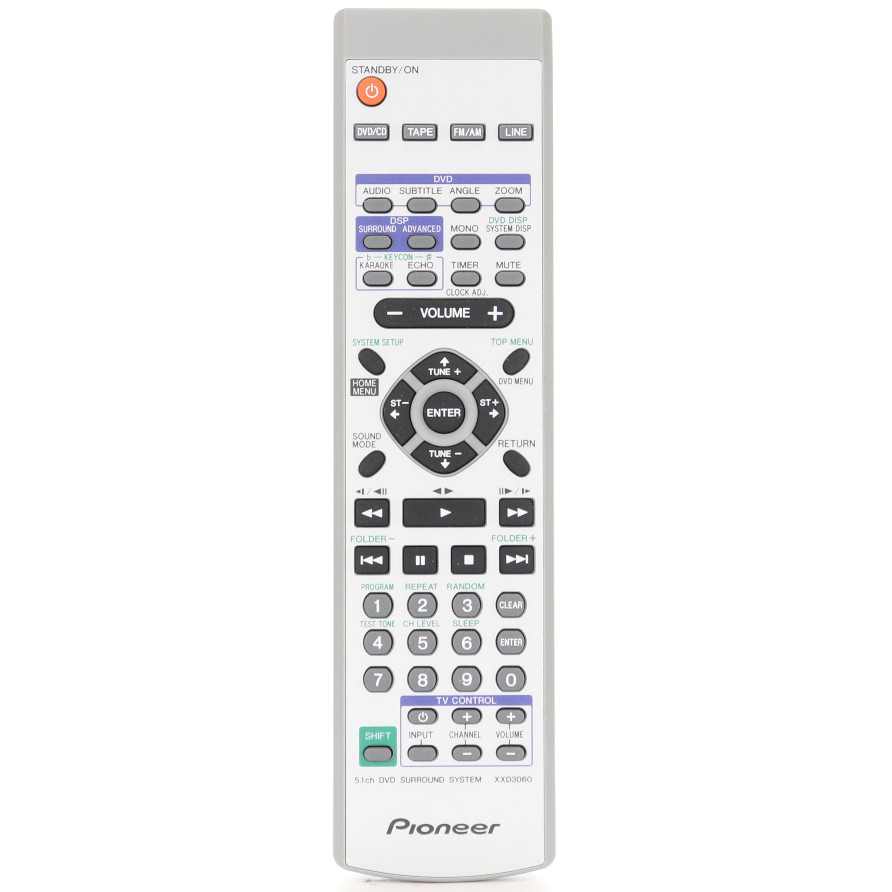 Pioneer XXD3060 Receiver Remote Control