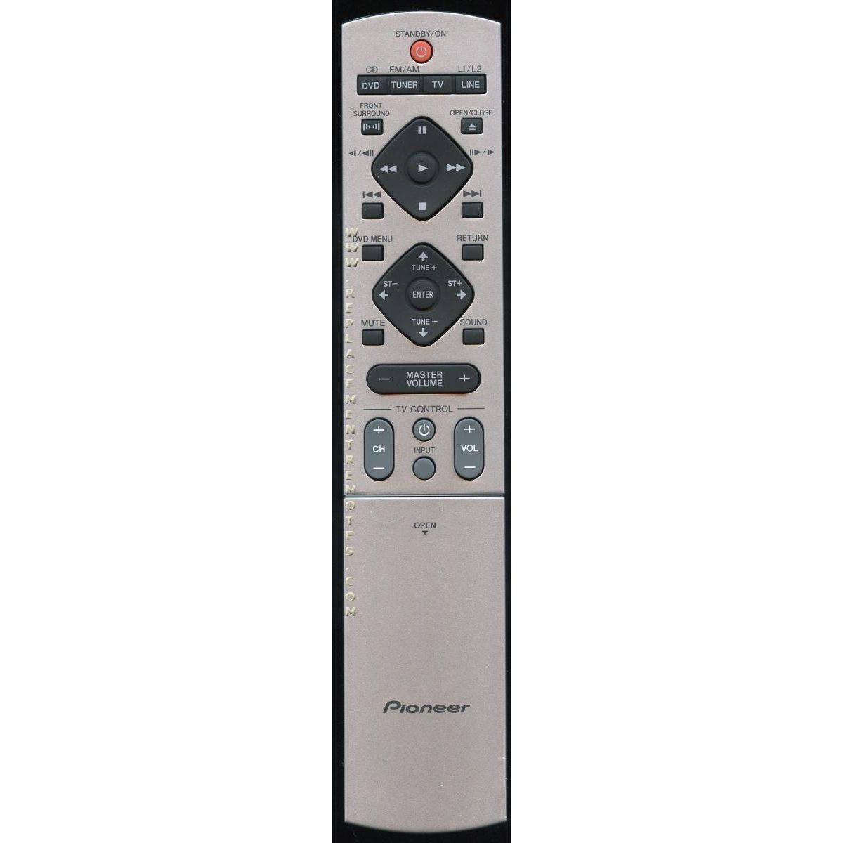 Pioneer XXD3076 Receiver Remote Control