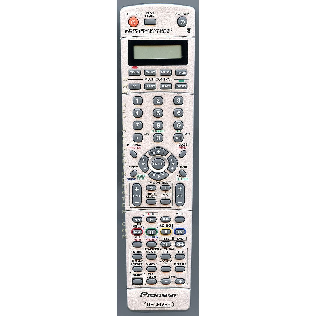 Pioneer XXD3084 Audio Remote Control