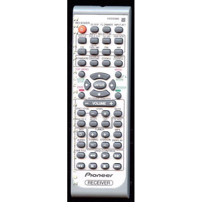 Pioneer XXD3090 Receiver Remote Control