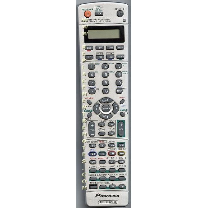 Pioneer XXD3106 Audio Remote Control