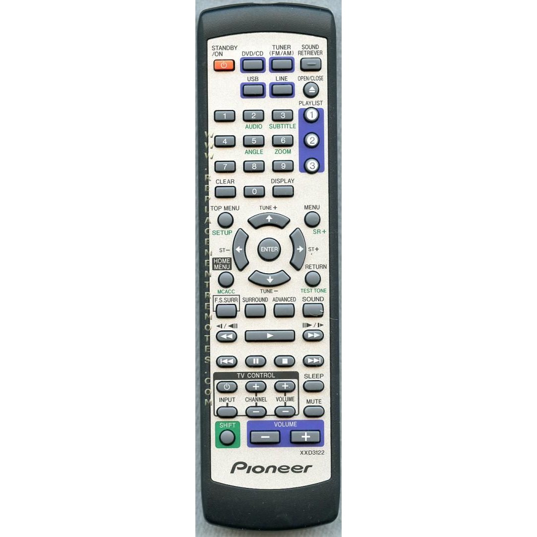 Pioneer XXD3122 Audio Remote Control