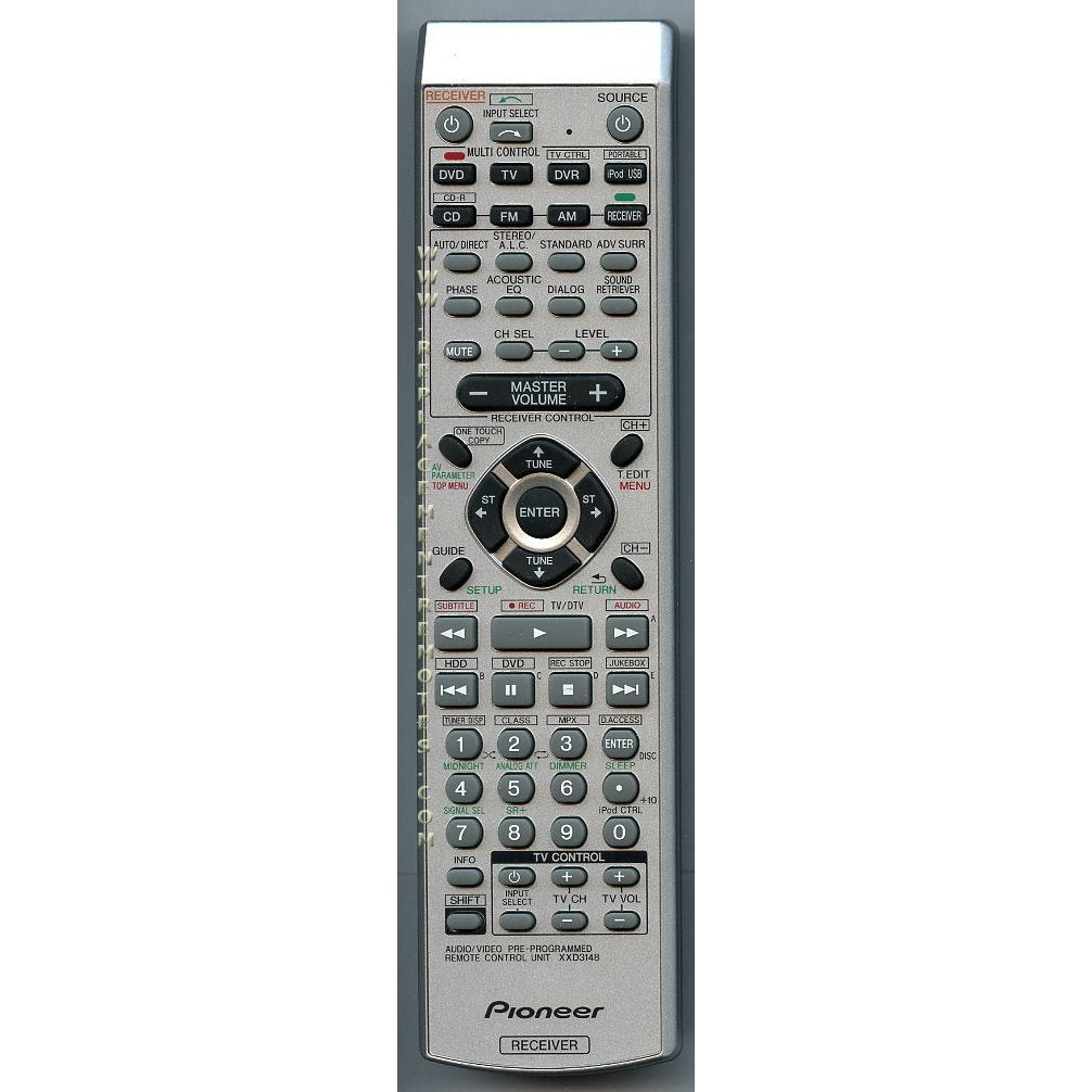 Pioneer XXD3148 Receiver Remote Control